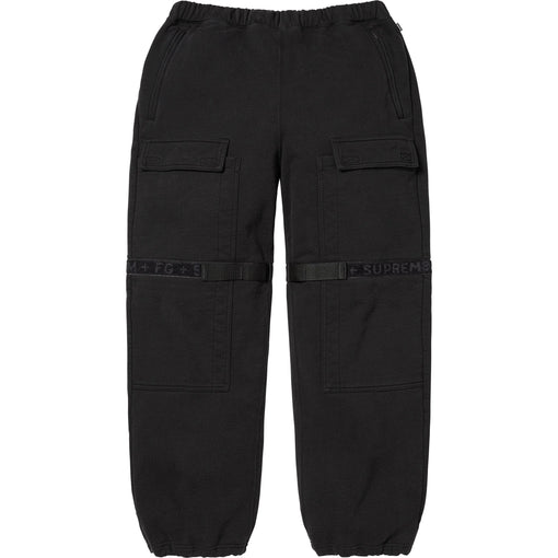 Calça Moletom Supreme x Marithé + François Girbaud "Shuttle Tape Cargo" Preto