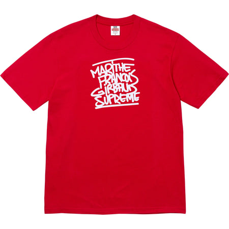 Camiseta Supreme x Marithé + François Girbaud "Logo" Vermelho