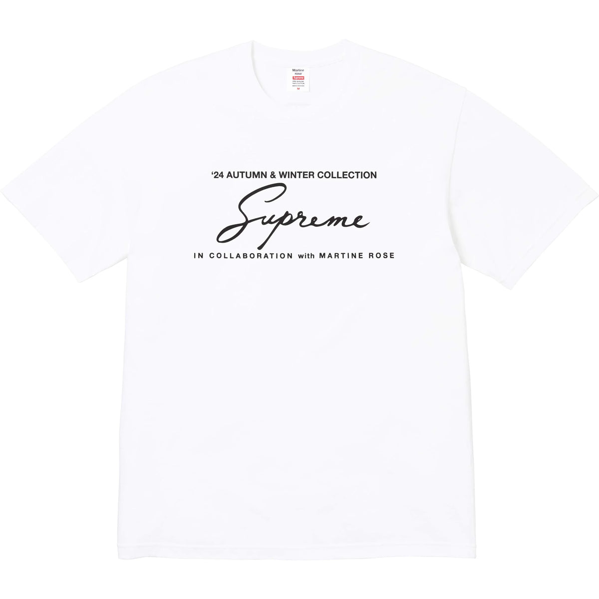 Camiseta Supreme x Martine Rose "Logo" Branco