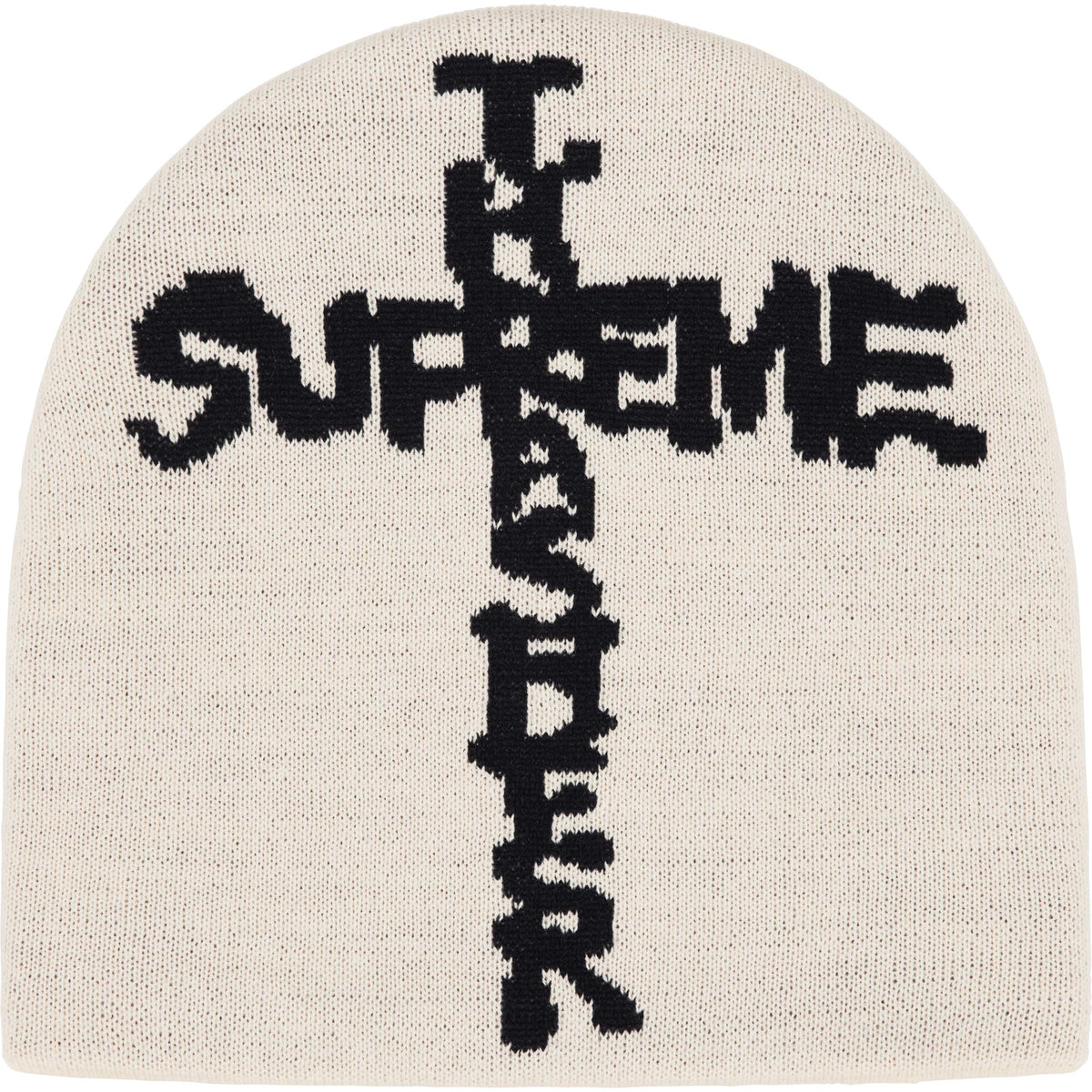Touca Supreme x Thrasher "Cross" Creme