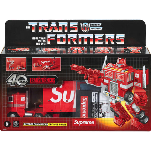 Boneco Supreme x Transformers G1 Optimus Prime Figure "Red" Vermelho