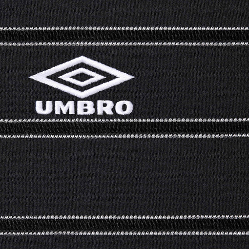 Camisa Jersey Supreme x Umbro "Stripe Soccer" Preto
