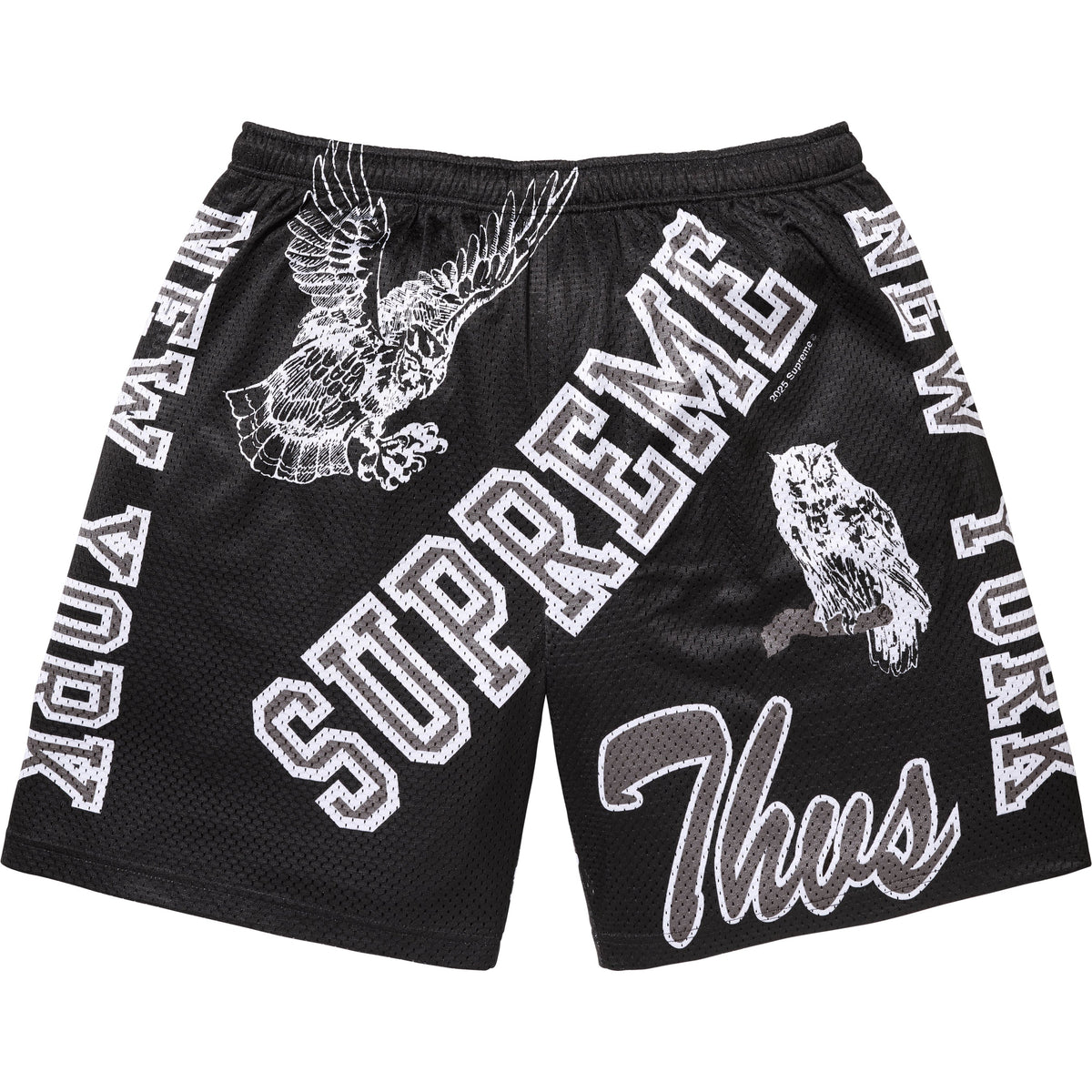Shorts Supreme Varsity Mesh "Black" Preto