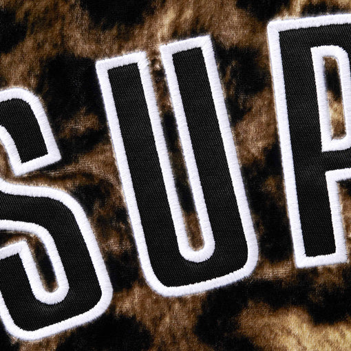 Camisa Supreme Velvet Baseball Jersey "Leopard" Amarelo/Preto