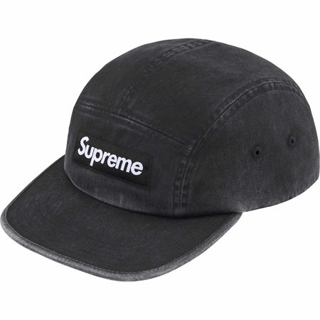 Boné Supreme "Washed Chino Twill SS25" Preto