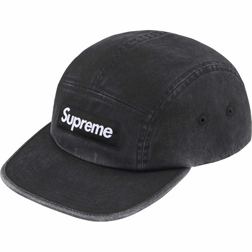 Boné Supreme "Washed Chino Twill SS25" Preto