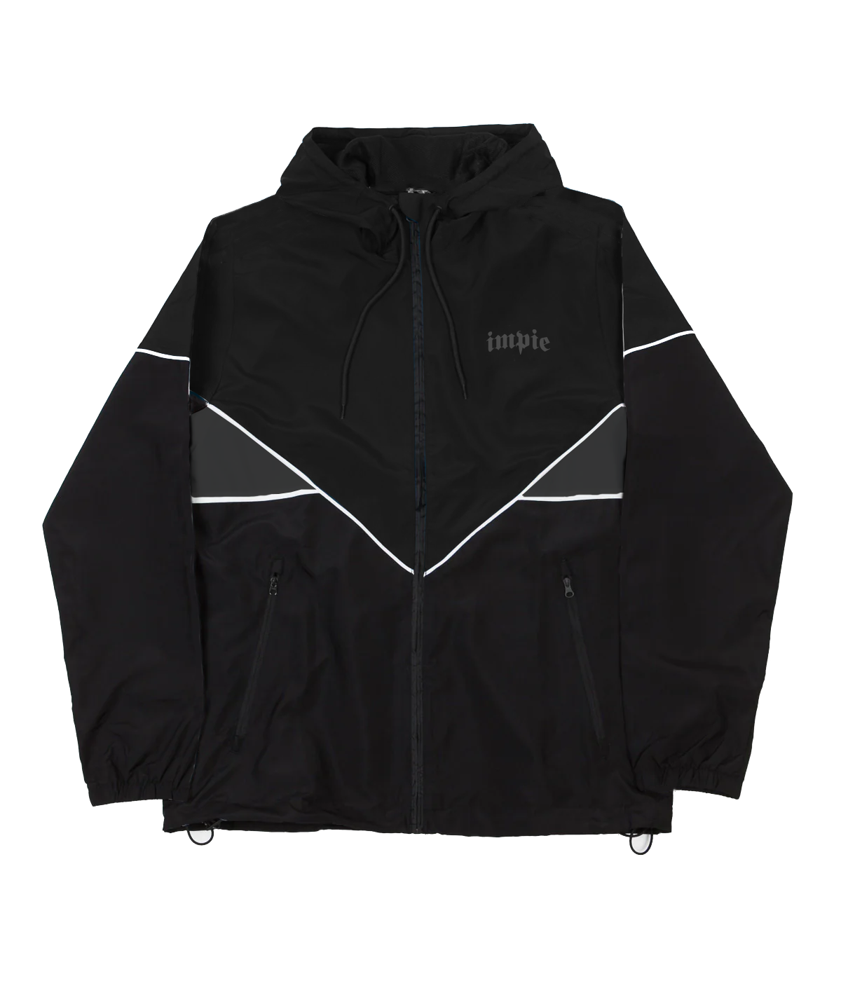 Jaqueta Windbreaker Impie "Mini Logo" Preto