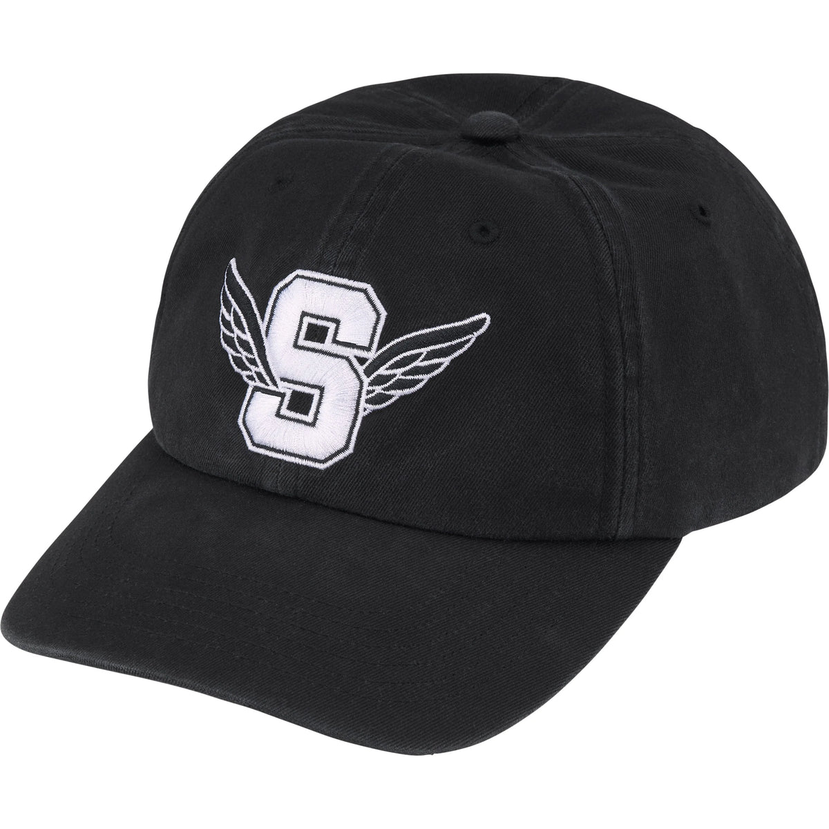 Boné 6-Panel Supreme Wings Logo "Black" Preto