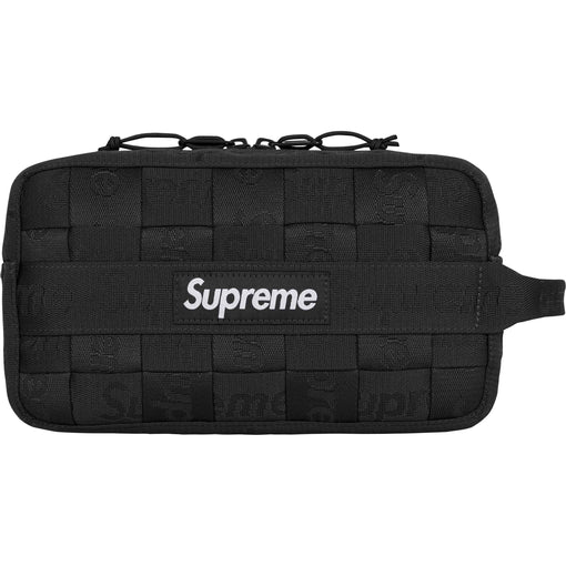 Bolsa Necessaire Supreme "Woven Utility" Preto