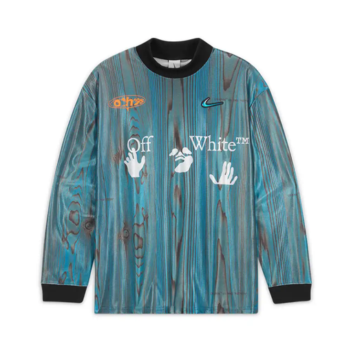 Longsleeve Nike x Off White "001 Soccer" Azul