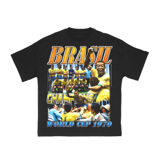 Camiseta Aged Archive x Cop Club "Seleção Brasileira 70" Preto