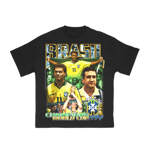 Camiseta Aged Archive x Cop Club "Seleção Brasileira 94" Preto