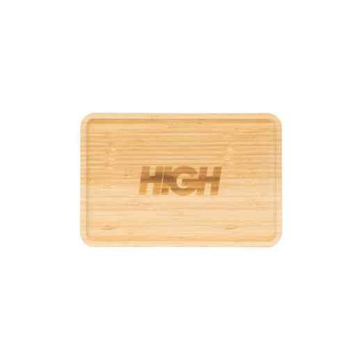 Bandeja High "Bamboo Tray Logo" Marrom