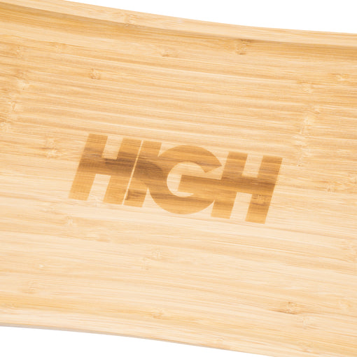 Bandeja High "Bamboo Tray Logo" Marrom