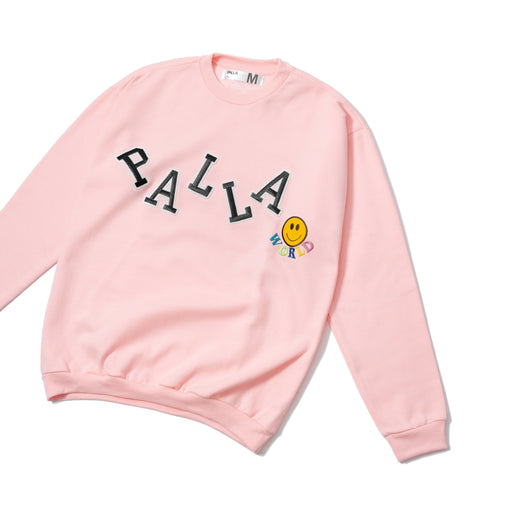 Moletom Palla Crewneck "High School Light" Rosa