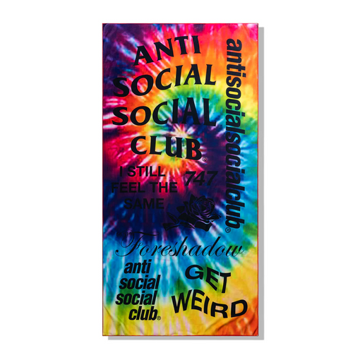 Toalha de Praia Anti Social Social Club "Identity Crisis Rainbow Towel" Tie Dye