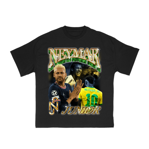 Camiseta Aged Archive "Neymar Jr" Preto