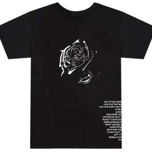 Camiseta Vlone x Pop Smoke "Tracklist" Preto