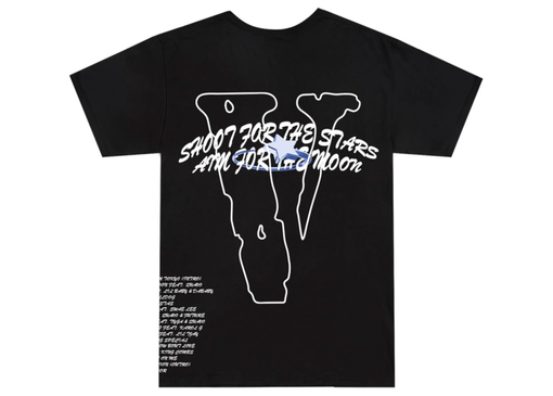 Camiseta Vlone x Pop Smoke "Tracklist" Preto