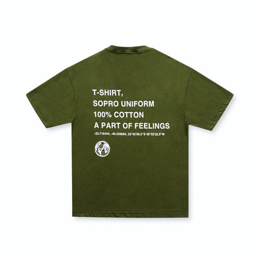 Camiseta Sopro "Composition" Verde