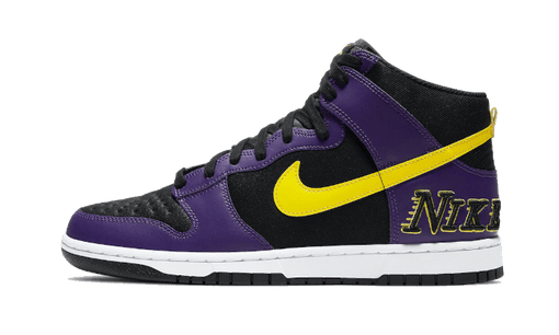Tênis Nike Dunk High EMB "Lakers" Roxo/Preto