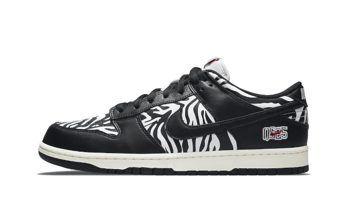 Tênis Nike Dunk Sb Low "Quartersnacks Zebra" Preto