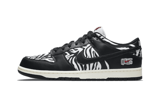 Tênis Nike Dunk Sb Low "Quartersnacks Zebra" Preto