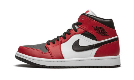 Tênis Nike Air Jordan 1 Mid "Chicago Black Toe" Vermelho/Preto
