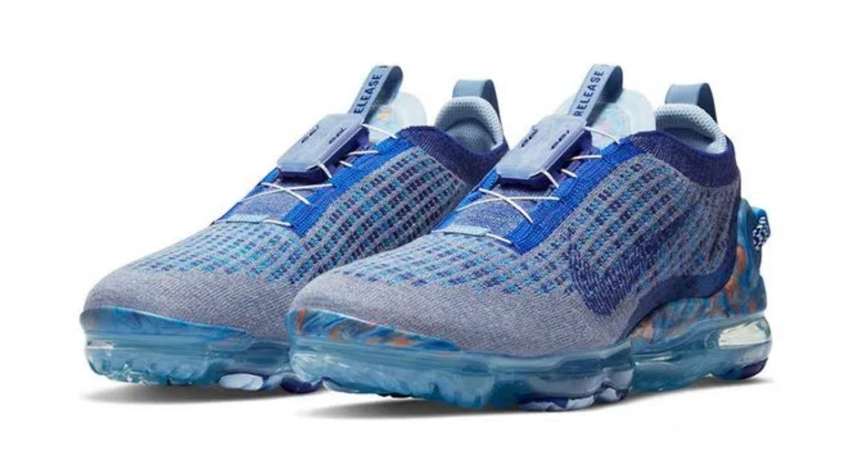 Vapormax cinza com best sale azul