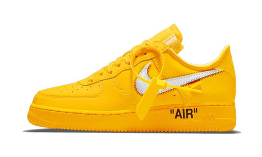 Tênis Air Force 1 Low x Off White "ICA University Gold" Amarelo 700