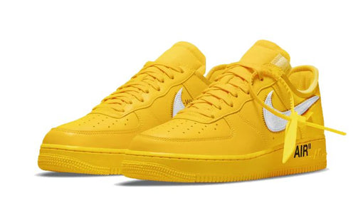 Tênis Air Force 1 Low x Off White "ICA University Gold" Amarelo