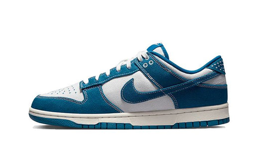 Tênis Dunk Low "Industrial Blue Sashiko" Azul