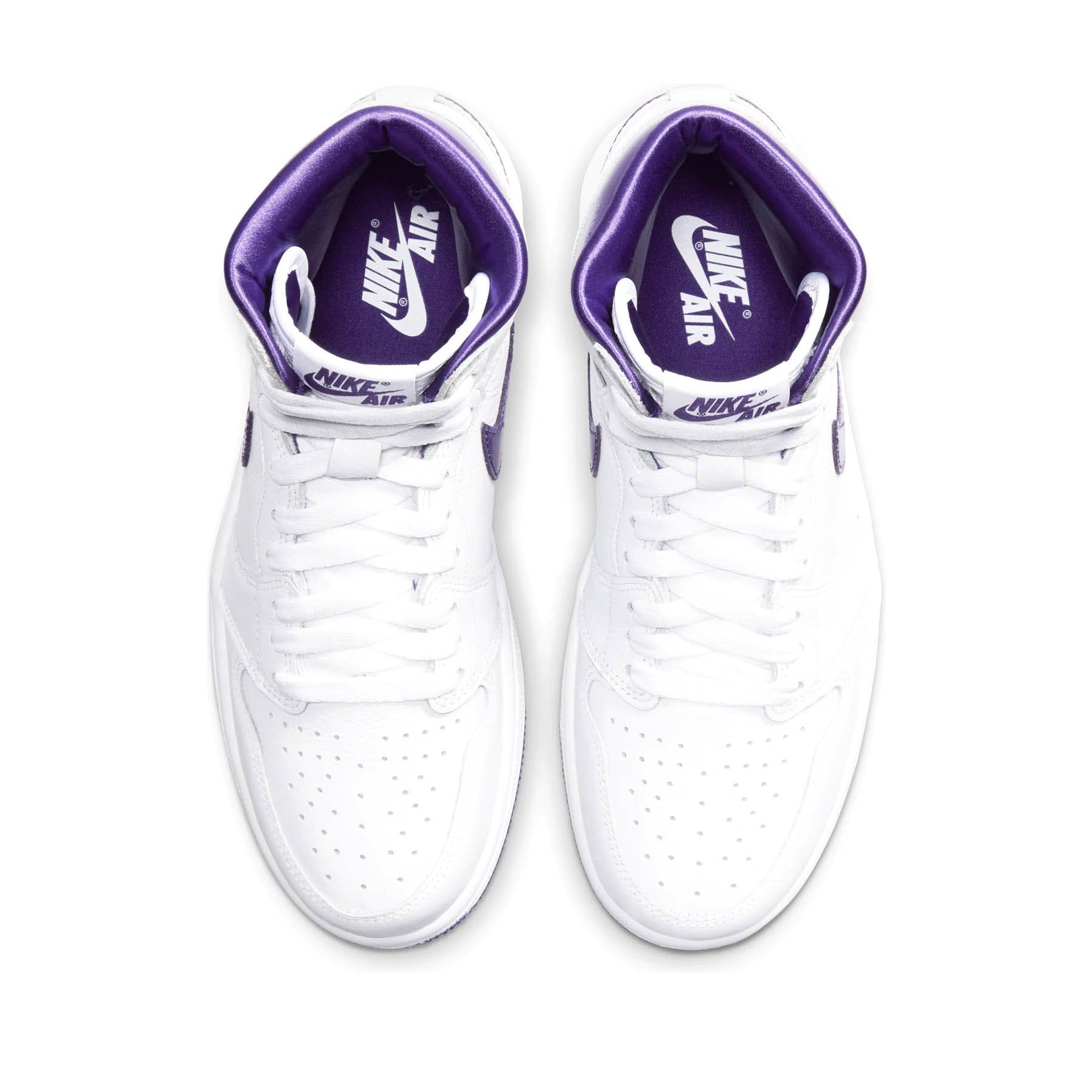 Purple and white store air jordan 1
