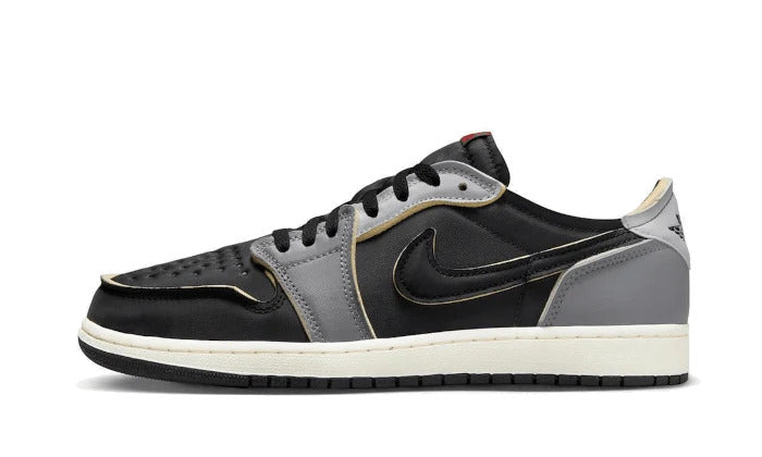 Tênis Nike Air Jordan 1 Low OG EX "Black Smoke Grey" Preto/Cinza
