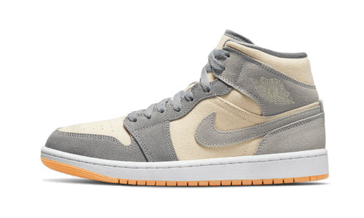 Tênis Air Jordan 1 Mid "Coconut Milk Particle Grey" Azul/Bege