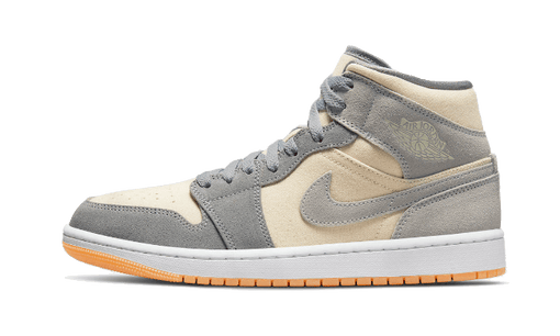 Tênis Air Jordan 1 Mid "Coconut Milk Particle Grey" Azul/Begê