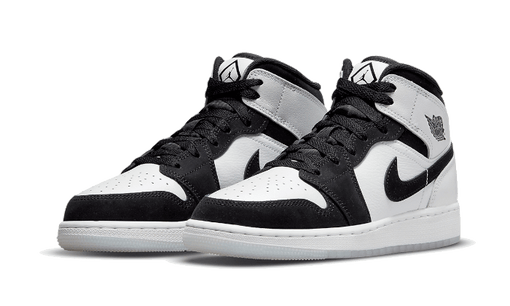 Tênis Air Jordan 1 Mid SE "Diamond" Preto/Branco