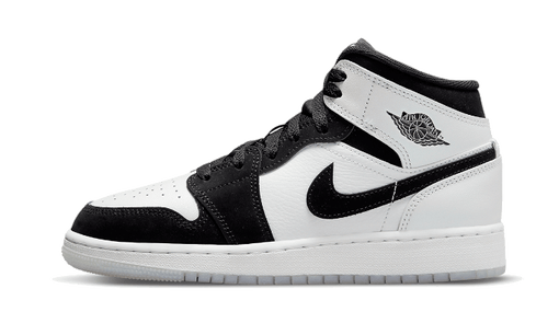 Tênis Air Jordan 1 Mid SE "Diamond" Preto/Branco