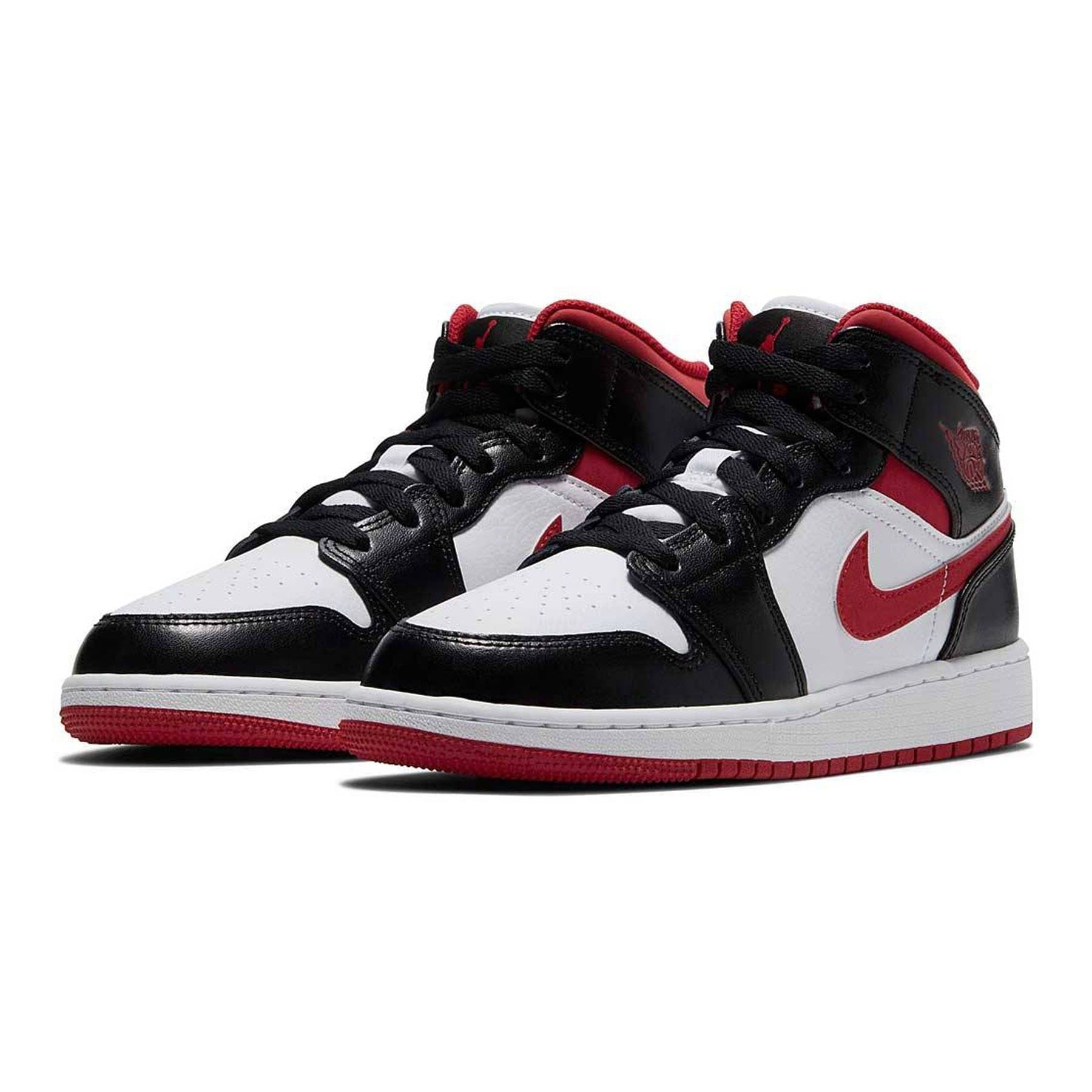 Jordan 1 mid 2025 black gym red