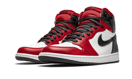 Tênis Air Jordan 1 High Og "Satin Snake Chicago" Branco/Vermelho