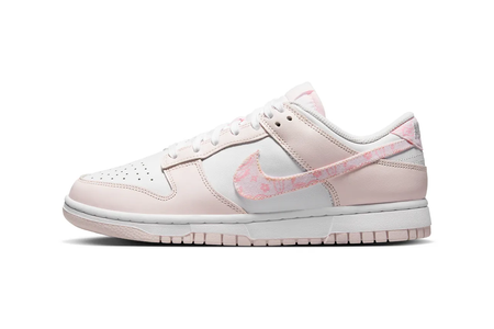 Tênis Dunk Low "Paisley Pack Pink" Rosa