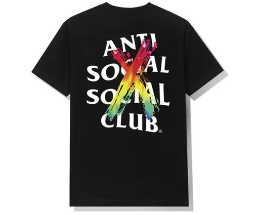 Camiseta Anti Social Social Club "Cancelled Rainbow" Preto